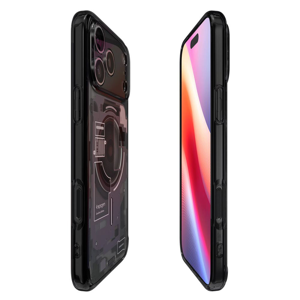 Husa MagSafe pentru Apple iPhone 17 Pro, Spigen, Ultra Hybrid Zero One, Neagra ACS10353