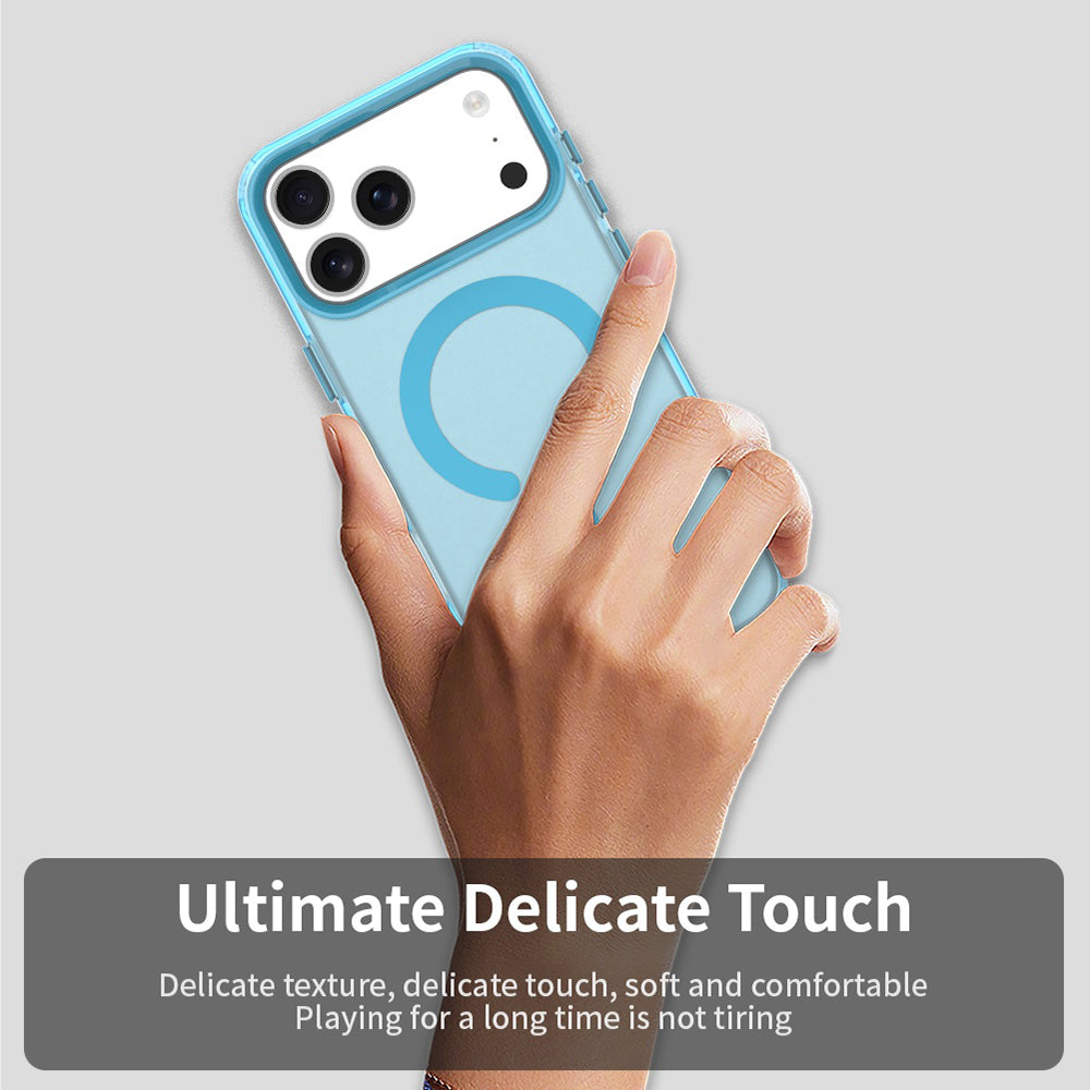 Husa MagSafe pentru Apple iPhone 17 Pro, Techsuit, CandyCase, Albastra