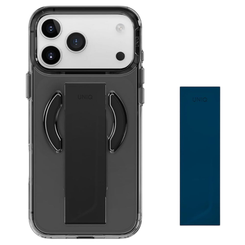 Husa MagSafe pentru Apple iPhone 17 Pro, UNIQ, Heldro Air MagClick, Neagra