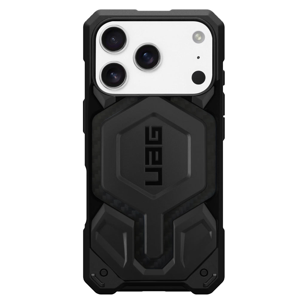 Husa MagSafe pentru Apple iPhone 17 Pro, Urban Armor Gear, Monarch Pro Carbon, Neagra