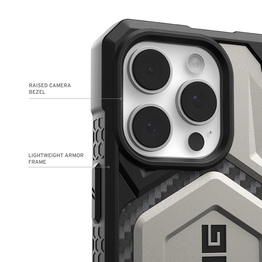 Husa MagSafe pentru Apple iPhone 17 Pro, Urban Armor Gear, Monarch Pro, Gri