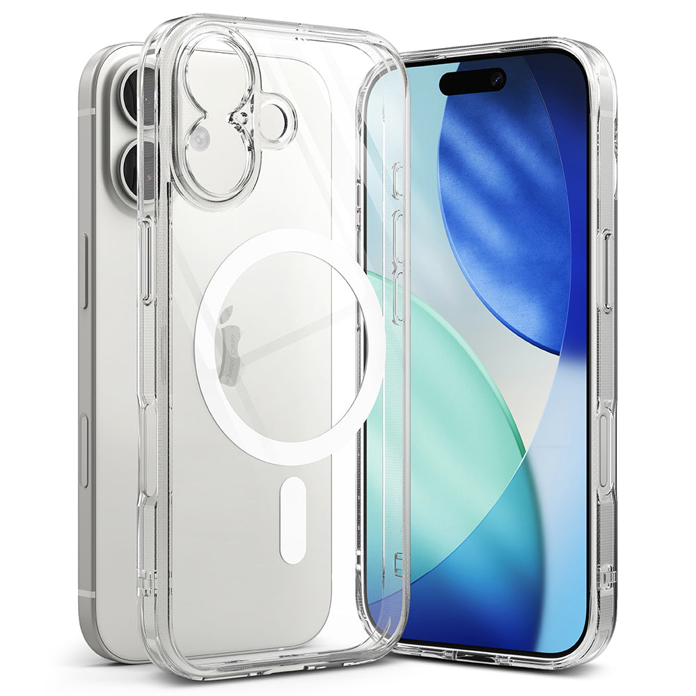 Husa MagSafe pentru Apple iPhone 17, Ringke, Fusion, Transparenta