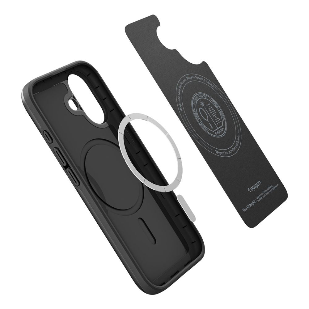 Husa MagSafe pentru Apple iPhone 17, Spigen, Thin Fit, Neagra ACS10373