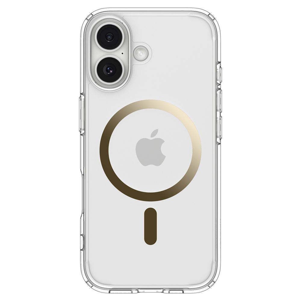 Husa MagSafe pentru Apple iPhone 17, Spigen, Ultra Hybrid, Aurie Transparenta ACS10382