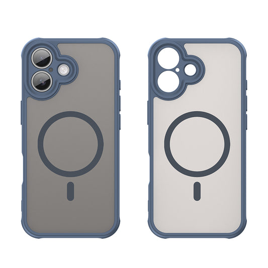 Husa MagSafe pentru Apple iPhone 17, Techsuit, HaloFrost II, Bleumarin