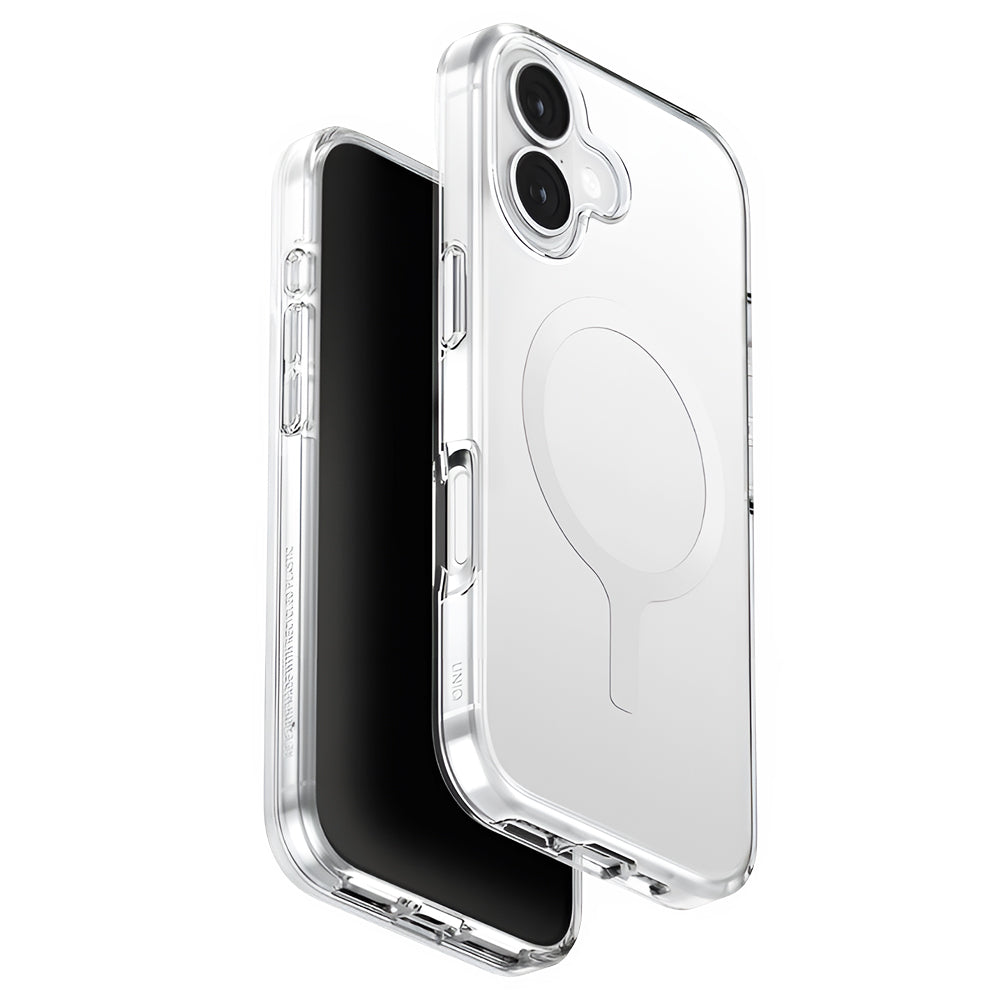 Husa MagSafe pentru Apple iPhone 17, UNIQ, Clario MagClick, Transparenta
