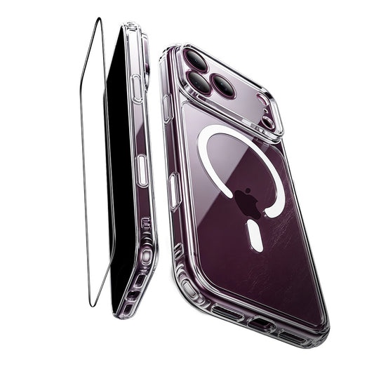 Husa MagSafe pentru Apple iPhone 18 Pro / 17 Pro, ESR, Classic Hybrid with Screen Protector, Transparenta