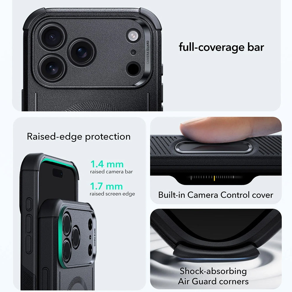 Husa MagSafe pentru Apple iPhone 18 Pro / 17 Pro, ESR, Cyber, Neagra