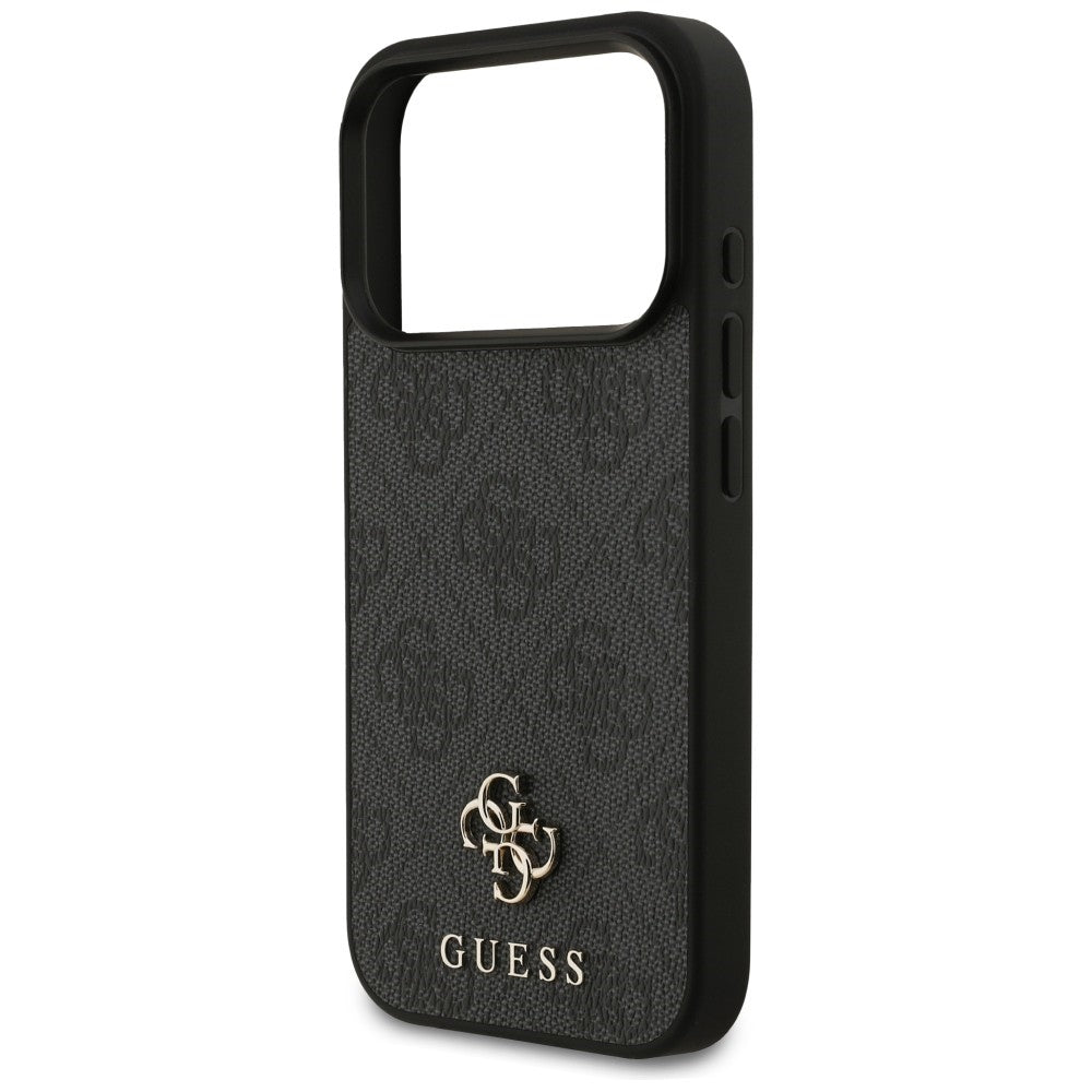 Husa MagSafe pentru Apple iPhone 18 Pro / 17 Pro, Guess, 4G Small and Classic Logo, Neagra