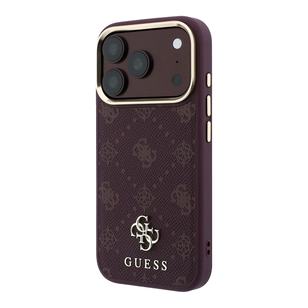 Husa MagSafe pentru Apple iPhone 18 Pro / 17 Pro, Guess, Peony 4G Small Logo, Visinie