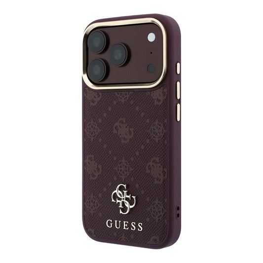 Husa MagSafe pentru Apple iPhone 18 Pro / 17 Pro, Guess, Peony 4G Small Logo, Visinie
