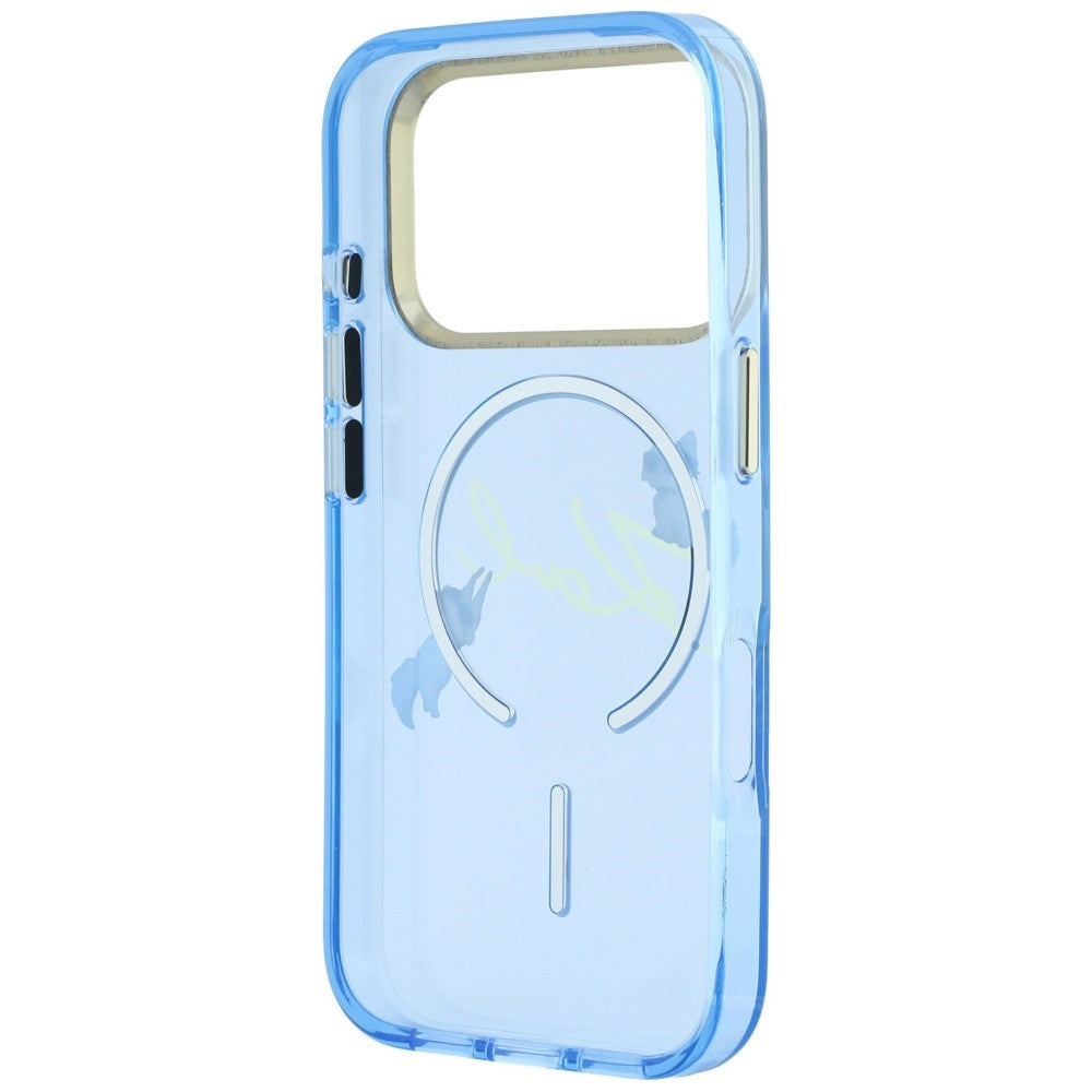 Husa MagSafe pentru Apple iPhone 18 Pro / 17 Pro, Karl Lagerfeld, IML Karl Script Logo, Bleu