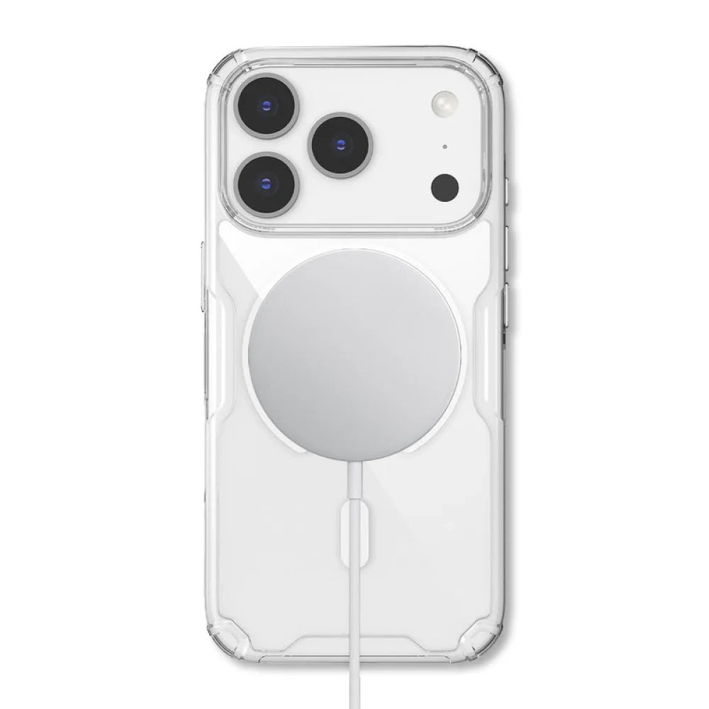 Husa MagSafe pentru Apple iPhone 18 Pro / 17 Pro, Nillkin, Nature Pro, Alba