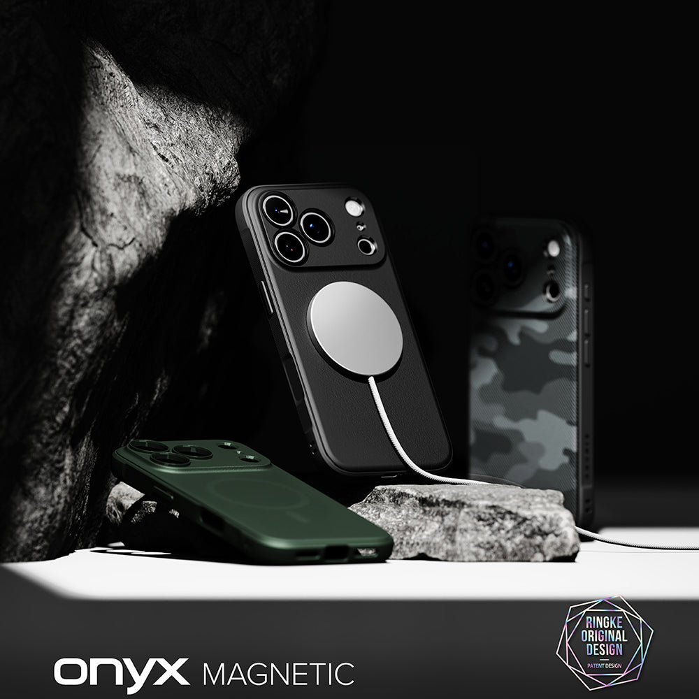 Husa MagSafe pentru Apple iPhone 18 Pro / 17 Pro, Ringke, Onyx, Neagra