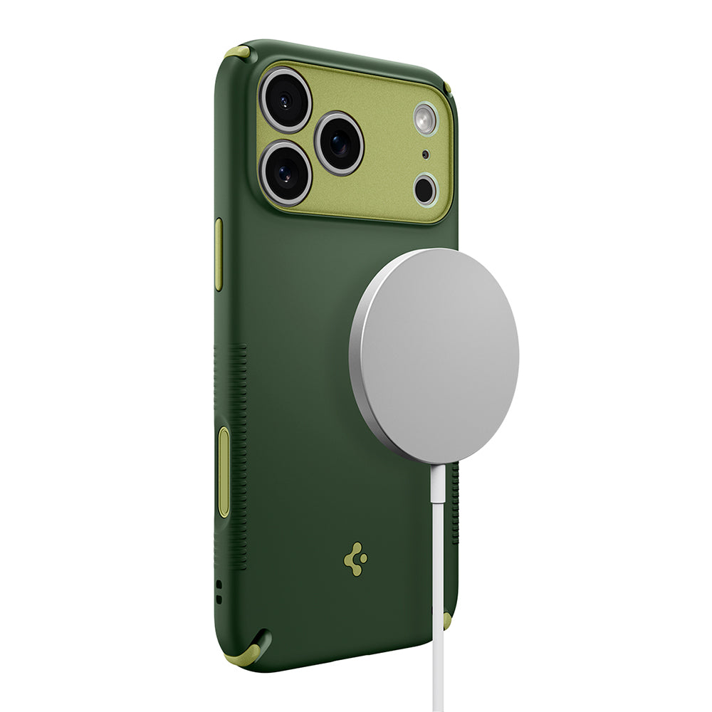 Husa MagSafe pentru Apple iPhone 18 Pro / 17 Pro, Spigen, Caseology Nano Pop Hybrid, Verde ACS12176