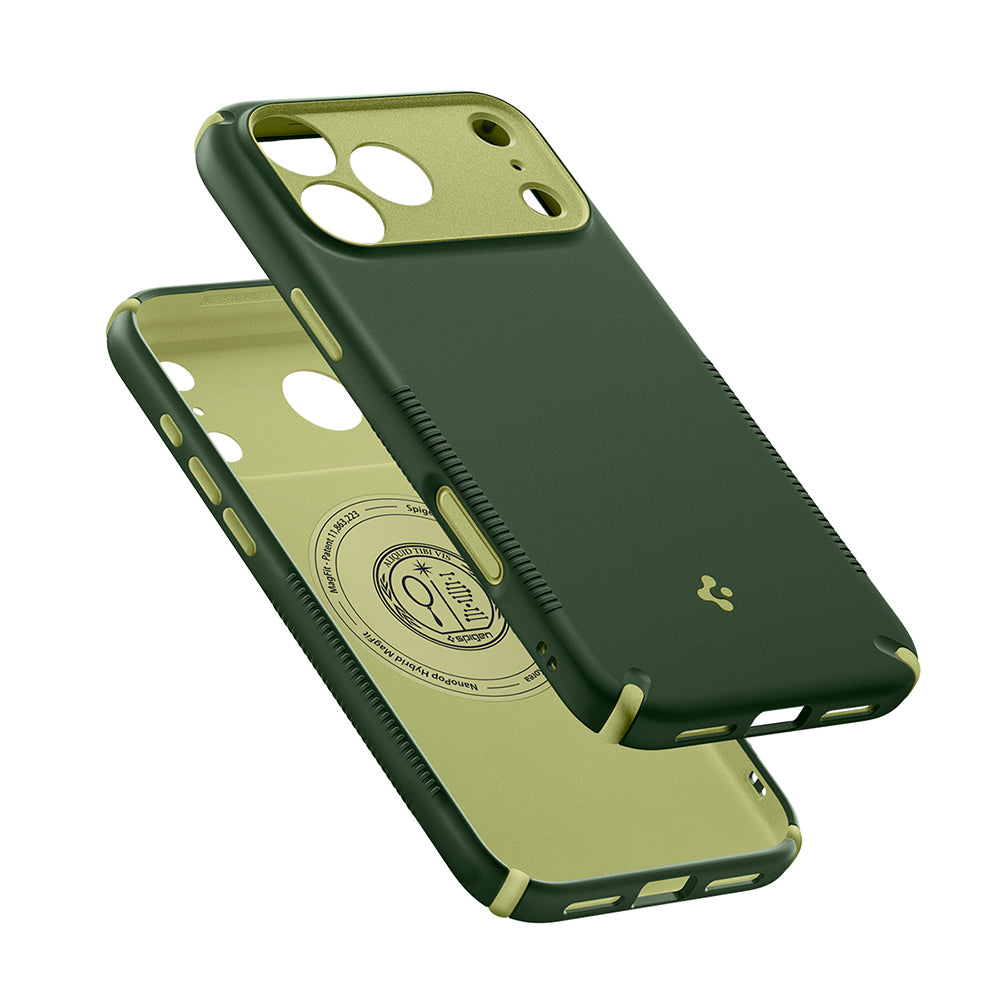 Husa MagSafe pentru Apple iPhone 18 Pro / 17 Pro, Spigen, Caseology Nano Pop Hybrid, Verde ACS12176