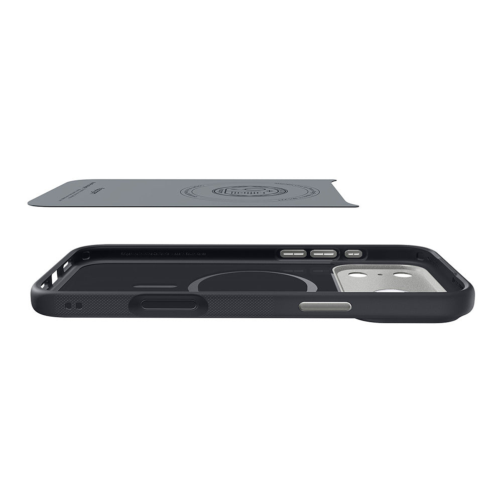 Husa MagSafe pentru Apple iPhone 18 Pro / 17 Pro, Spigen, Caseology Nano Pop, Neagra ACS12177