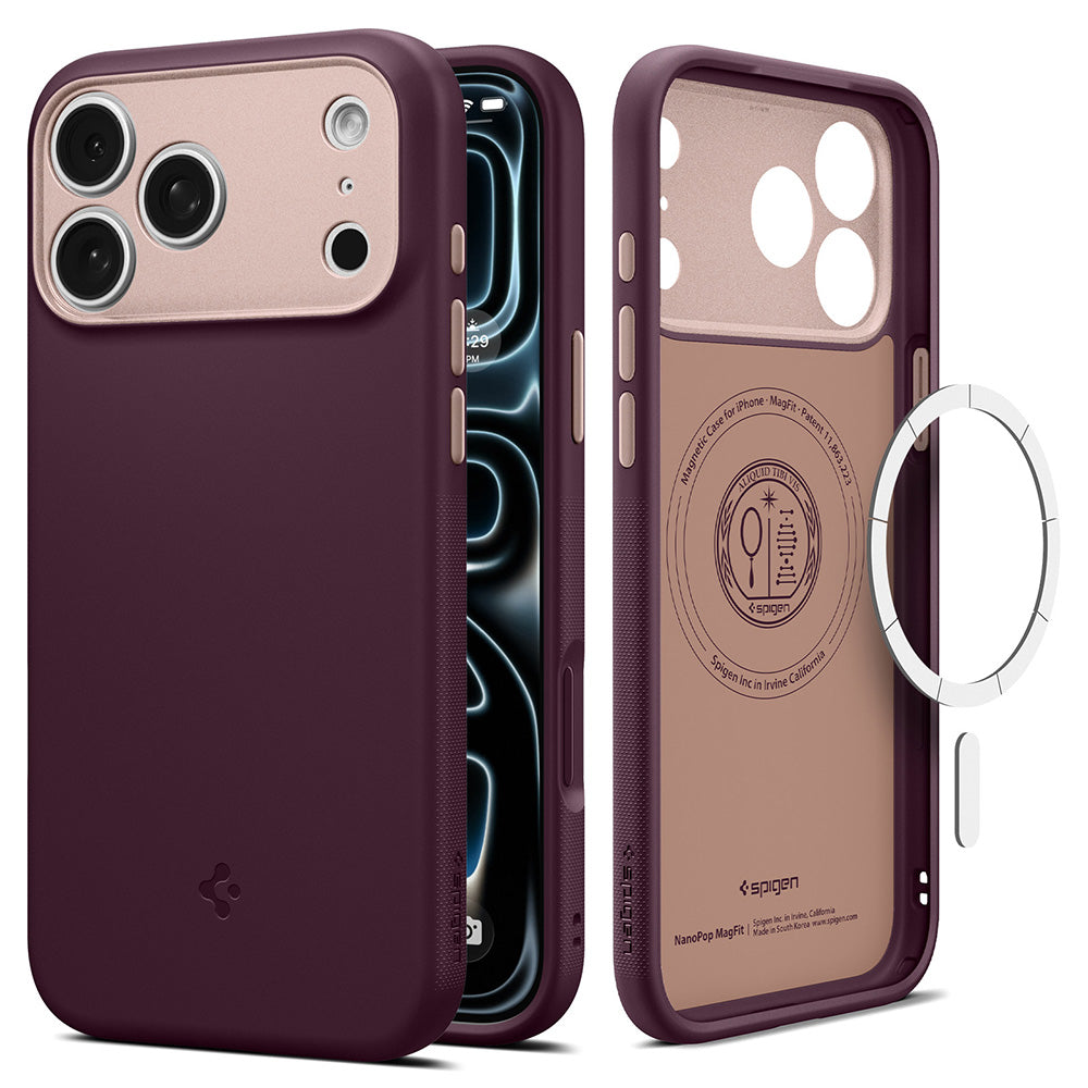 Husa MagSafe pentru Apple iPhone 18 Pro / 17 Pro, Spigen, Caseology Nano Pop, Visinie ACS12179
