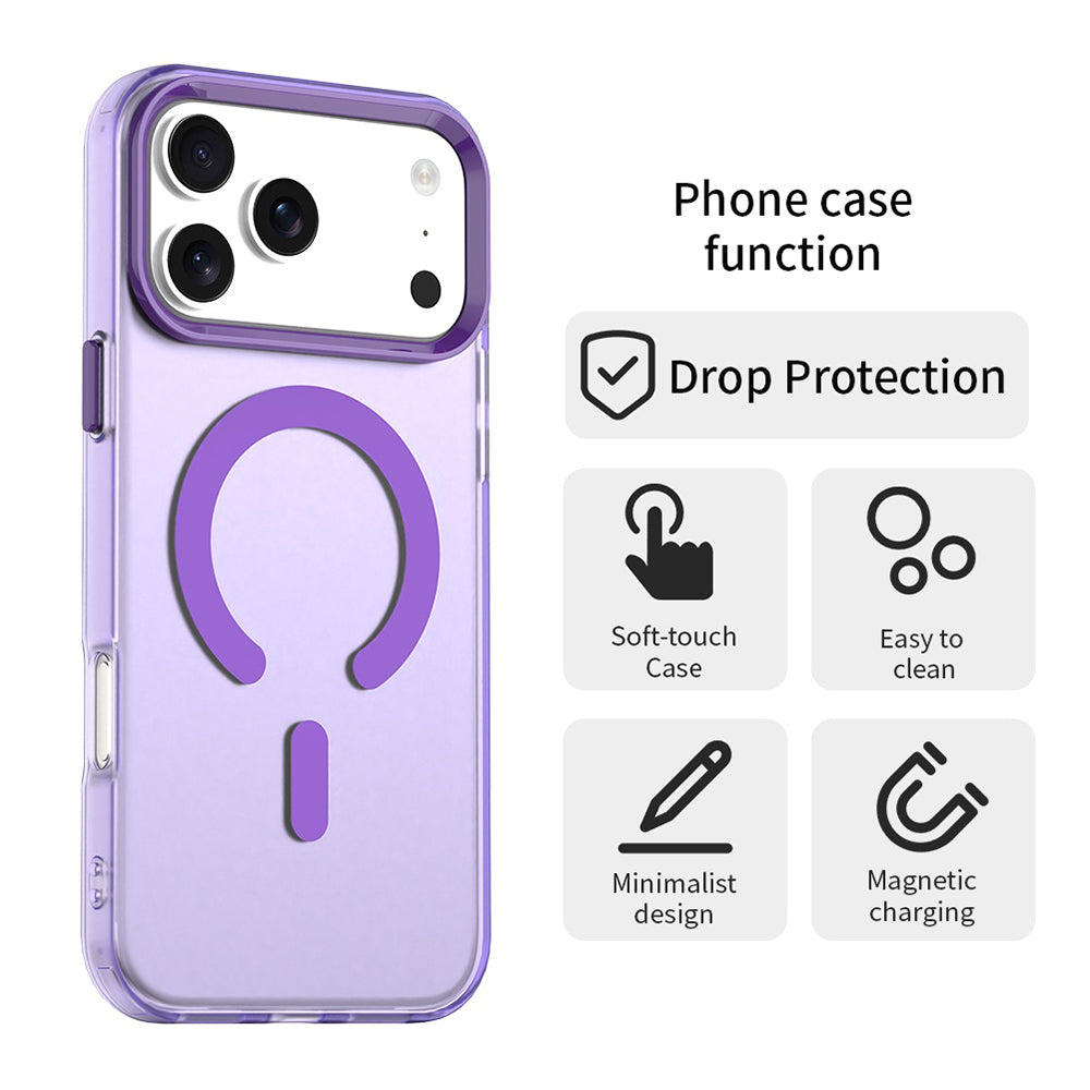 Husa MagSafe pentru Apple iPhone 18 Pro / 17 Pro, Techsuit, CandyCase, Mov