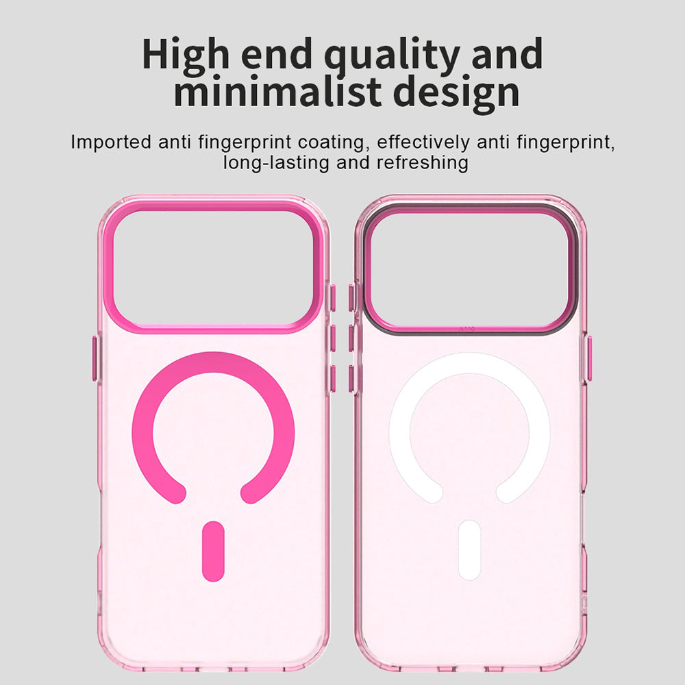 Husa MagSafe pentru Apple iPhone 18 Pro / 17 Pro, Techsuit, CandyCase, Roz