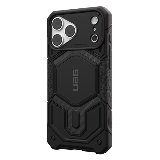 Husa MagSafe pentru Apple iPhone 18 Pro / 17 Pro, Urban Armor Gear, Monarch Pro Carbon, Neagra