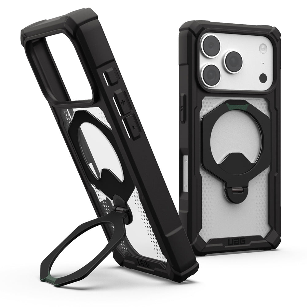 Husa MagSafe pentru Apple iPhone 18 Pro / 17 Pro, Urban Armor Gear, Plasma XTE, Neagra Transparenta