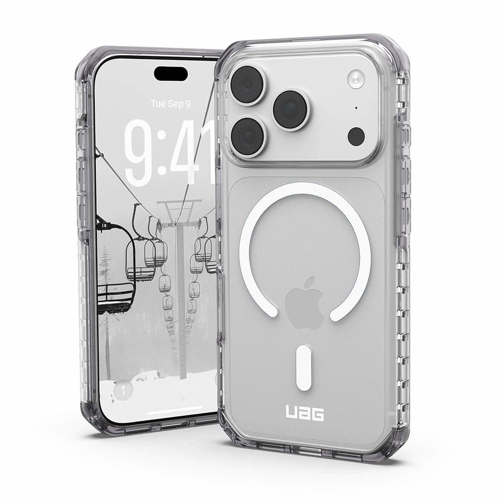 Husa MagSafe pentru Apple iPhone 18 Pro / 17 Pro, Urban Armor Gear, Plyo LT, Argintie