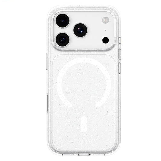 Husa MagSafe pentru Apple iPhone 18 Pro Max / 17 Pro Max, Blueo, Crystal Pro Anti-Drop Glitter, Transparenta