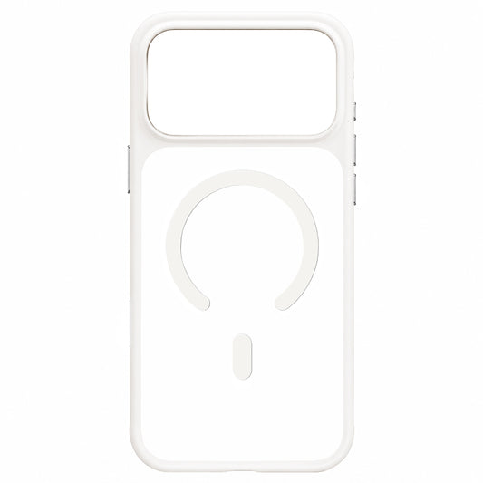 Husa MagSafe pentru Apple iPhone 18 Pro Max / 17 Pro Max, Blueo, Skin Friendly Anti-Drop, Alba Satinata