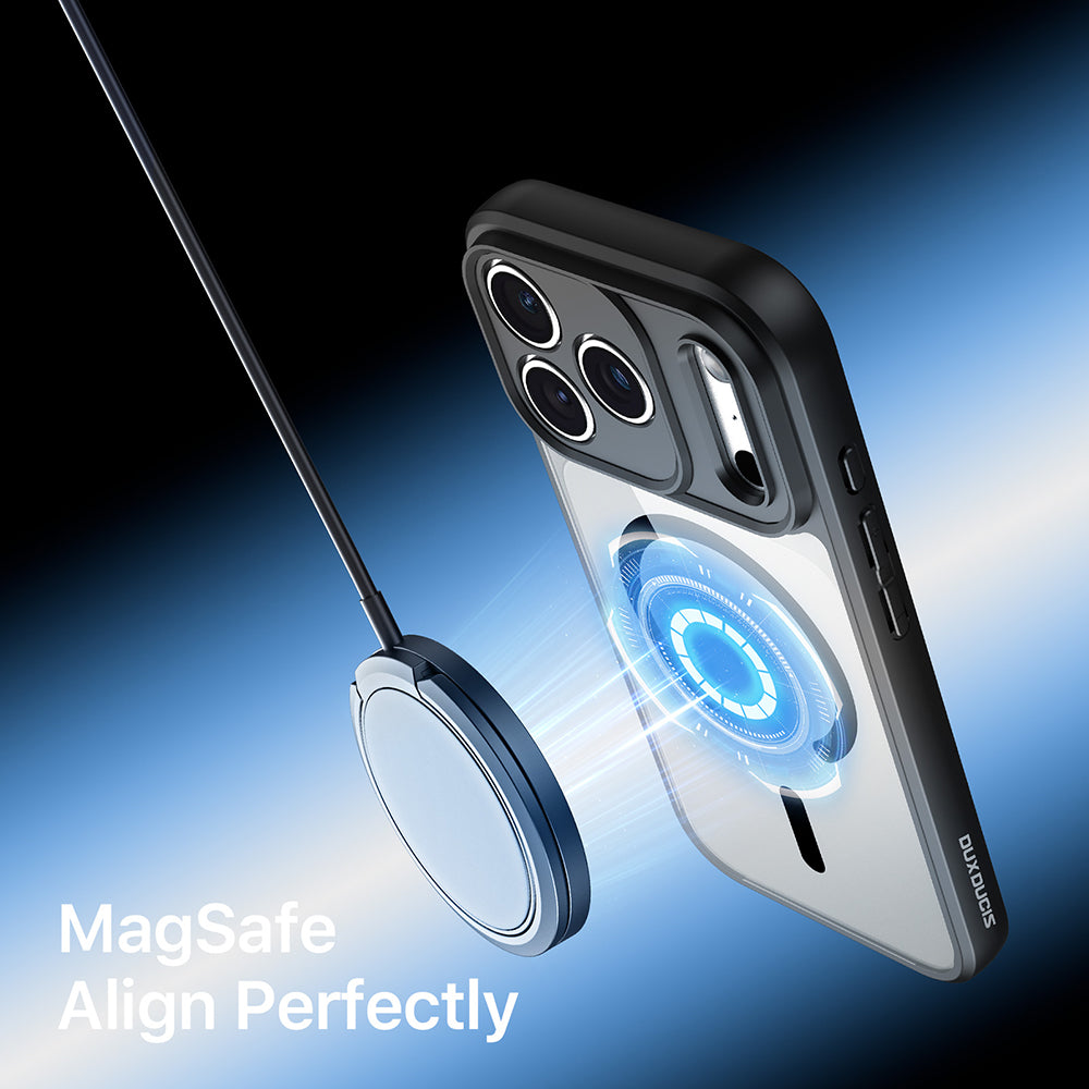Husa MagSafe pentru Apple iPhone 18 Pro Max / 17 Pro Max, DUX DUCIS, Aimo, Neagra