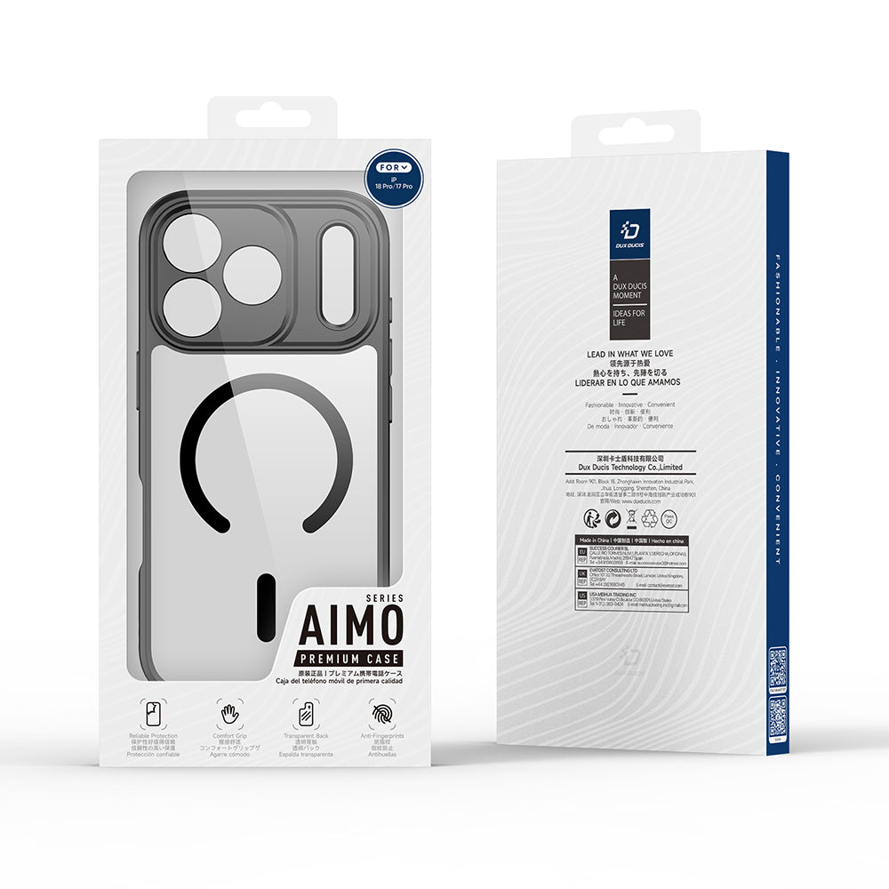 Husa MagSafe pentru Apple iPhone 18 Pro Max / 17 Pro Max, DUX DUCIS, Aimo, Neagra