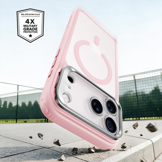 Husa MagSafe pentru Apple iPhone 18 Pro Max / 17 Pro Max, ESR, Classic Hybrid Kickstand, Roz Satinata