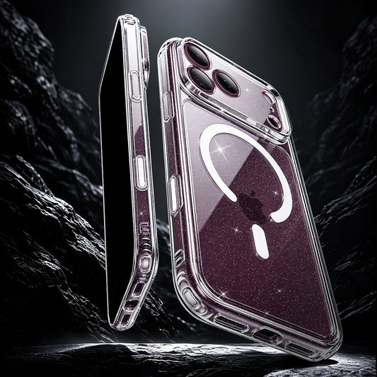 Husa MagSafe pentru Apple iPhone 18 Pro Max / 17 Pro Max, ESR, Classic Hybrid Shimmer, Transparenta