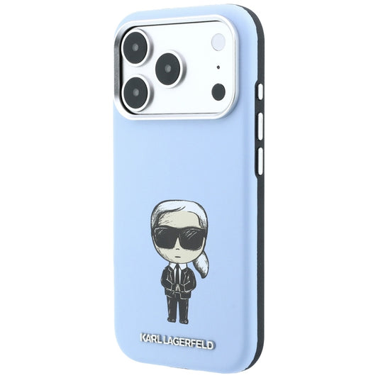 Husa MagSafe pentru Apple iPhone 18 Pro Max / 17 Pro Max, Karl Lagerfeld, Ikonik Sketch, Bleu