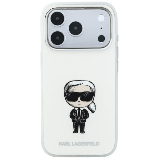 Husa MagSafe pentru Apple iPhone 18 Pro Max / 17 Pro Max, Karl Lagerfeld, IML Ikonik Sketch Print, Bej