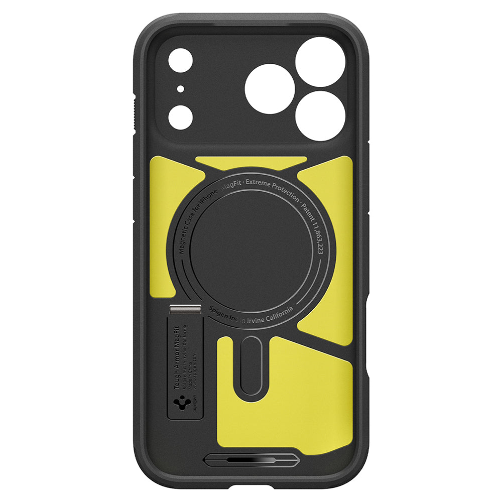 Husa MagSafe pentru Apple iPhone 18 Pro Max / 17 Pro Max, Spigen, Tough Armor T, Gri ACS12137