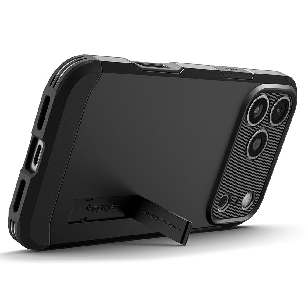 Husa MagSafe pentru Apple iPhone 18 Pro Max / 17 Pro Max, Spigen, Tough Armor T, Neagra ACS12136