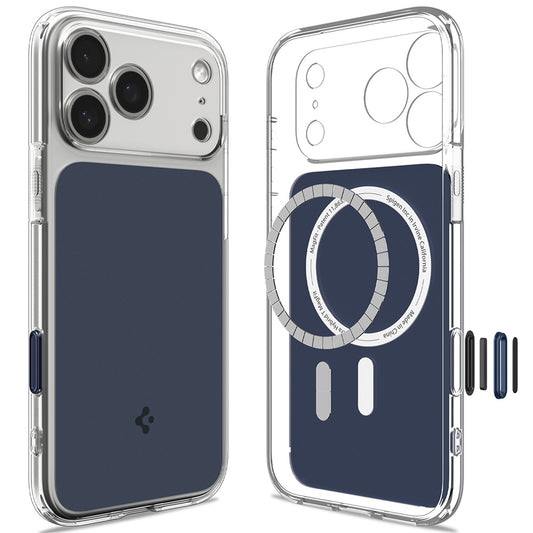 Husa MagSafe pentru Apple iPhone 18 Pro Max / 17 Pro Max, Spigen, Ultra Hybrid T, Albastra Mata ACS12135