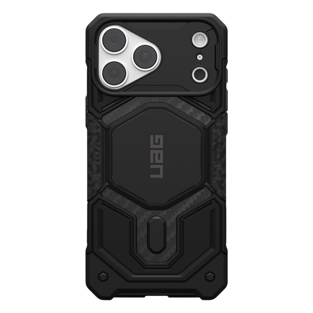 Husa MagSafe pentru Apple iPhone 18 Pro Max / 17 Pro Max, Urban Armor Gear, Monarch Pro Carbon, Neagra