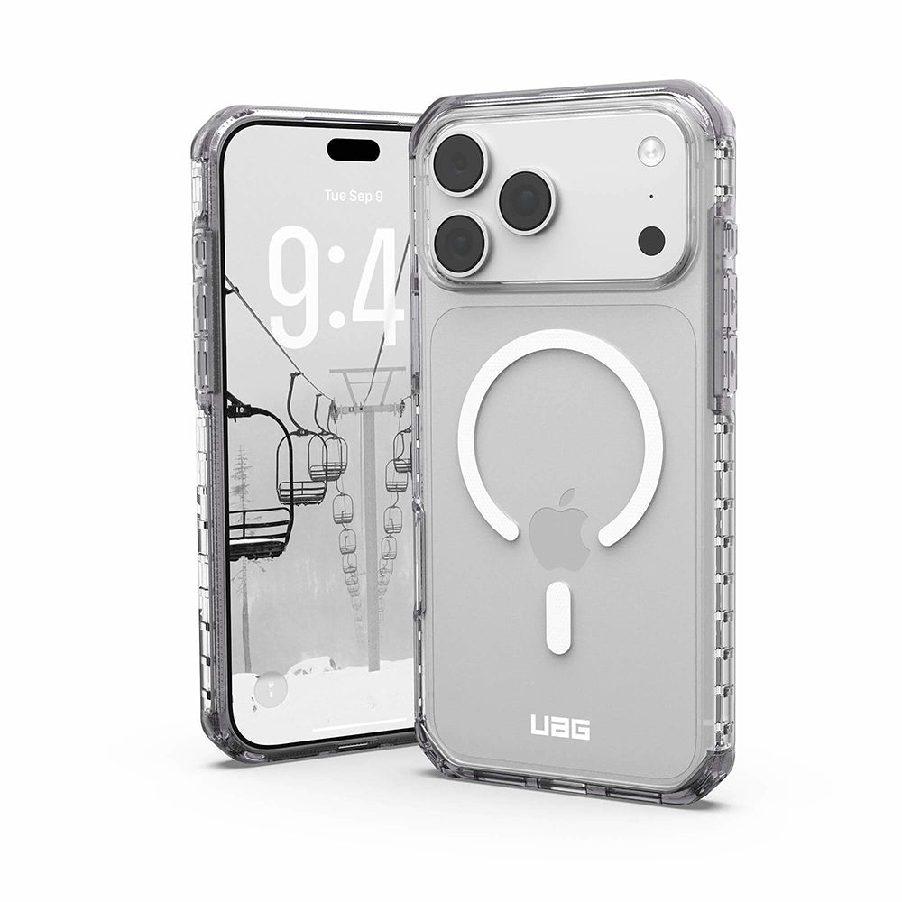 Husa MagSafe pentru Apple iPhone 18 Pro Max / 17 Pro Max, Urban Armor Gear, Plyo LT, Argintie