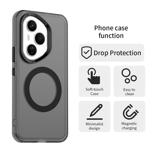 Husa MagSafe pentru Honor 400 Pro, Techsuit, CandyCase, Neagra