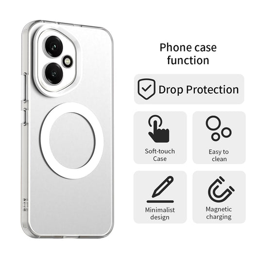Husa MagSafe pentru Honor 400, Techsuit, CandyCase, Alba