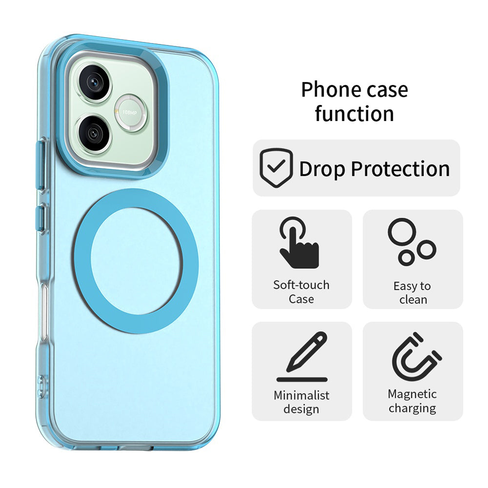 Husa MagSafe pentru Honor 600 Lite, Techsuit, CandyCase, Albastra