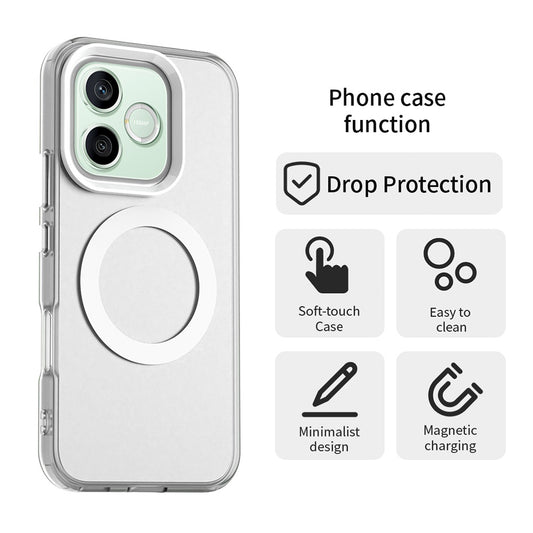 Husa MagSafe pentru Honor 600 Pro / 600, Techsuit, CandyCase, Alba