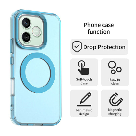 Husa MagSafe pentru Honor 600 Pro / 600, Techsuit, CandyCase, Albastra