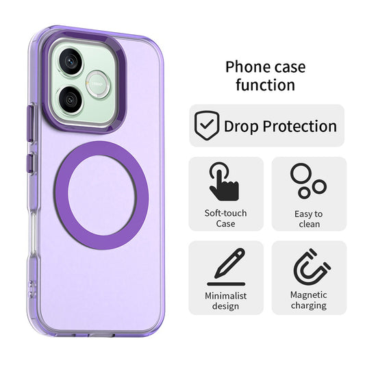 Husa MagSafe pentru Honor 600 Pro / 600, Techsuit, CandyCase, Mov