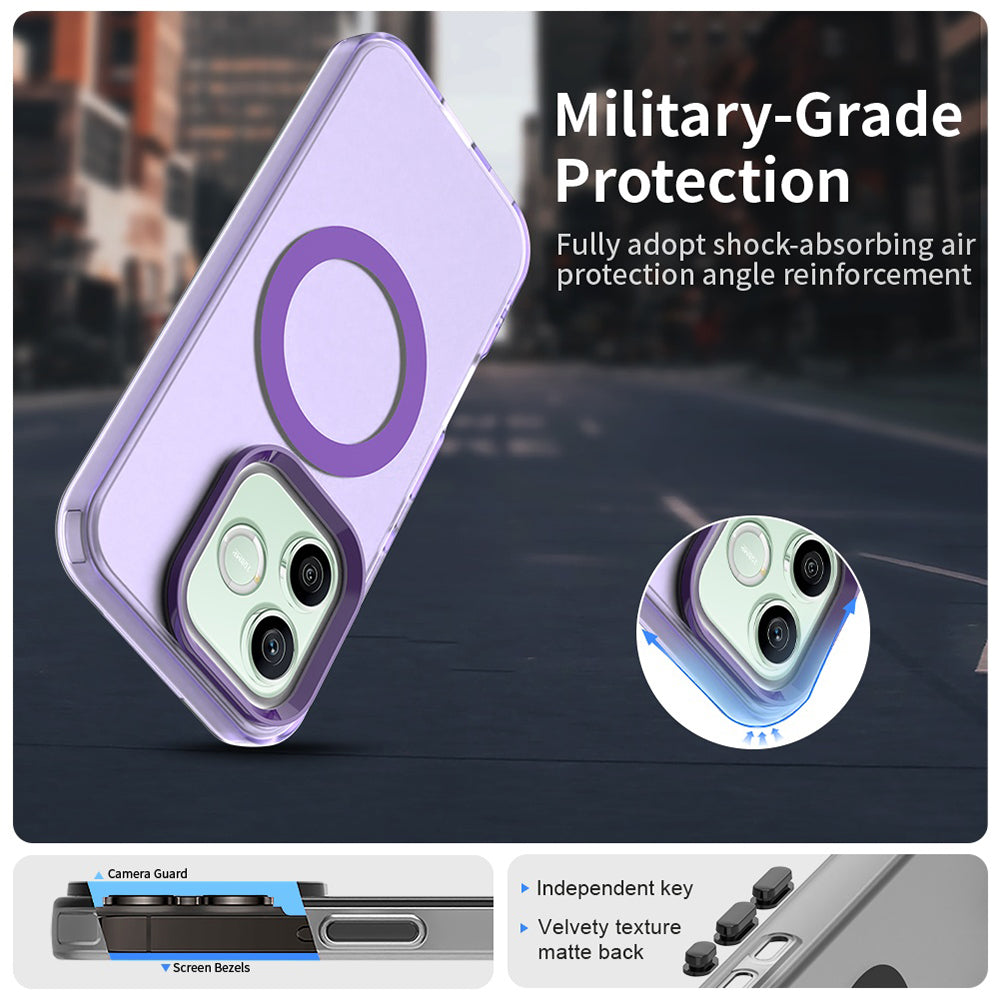 Husa MagSafe pentru Honor 600 Pro / 600, Techsuit, CandyCase, Mov