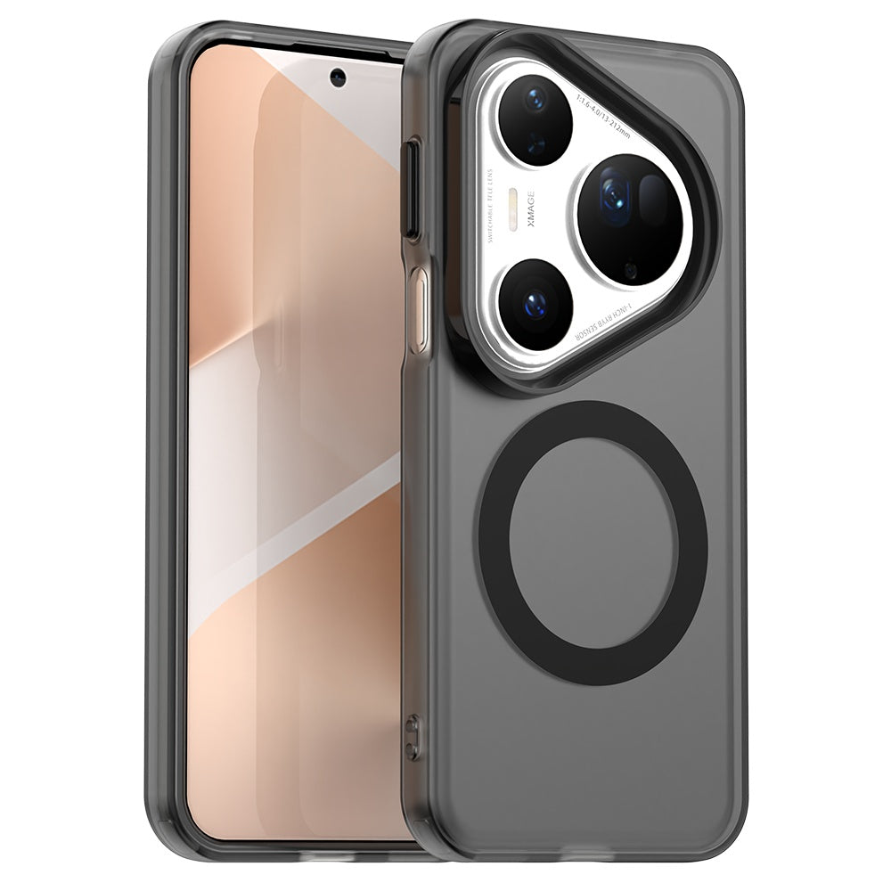 Husa MagSafe pentru Huawei Pura 80 Ultra, Techsuit, CandyCase, Neagra