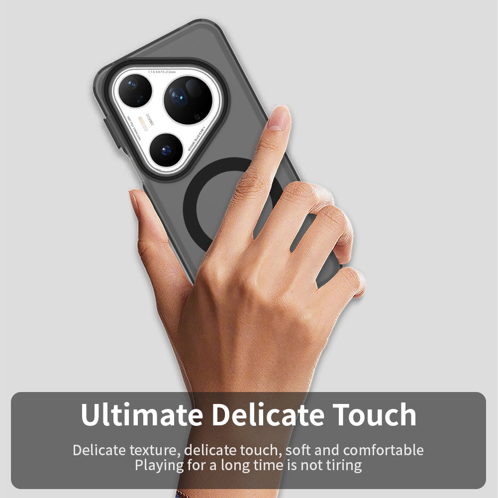 Husa MagSafe pentru Huawei Pura 80 Ultra, Techsuit, CandyCase, Neagra