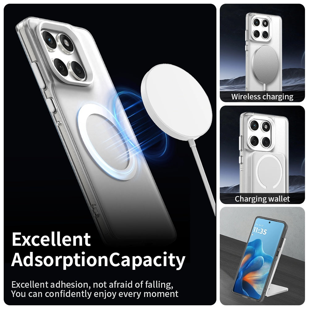 Husa MagSafe pentru Motorola Edge 60 Fusion / Edge 60, Techsuit, CandyCase, Alba